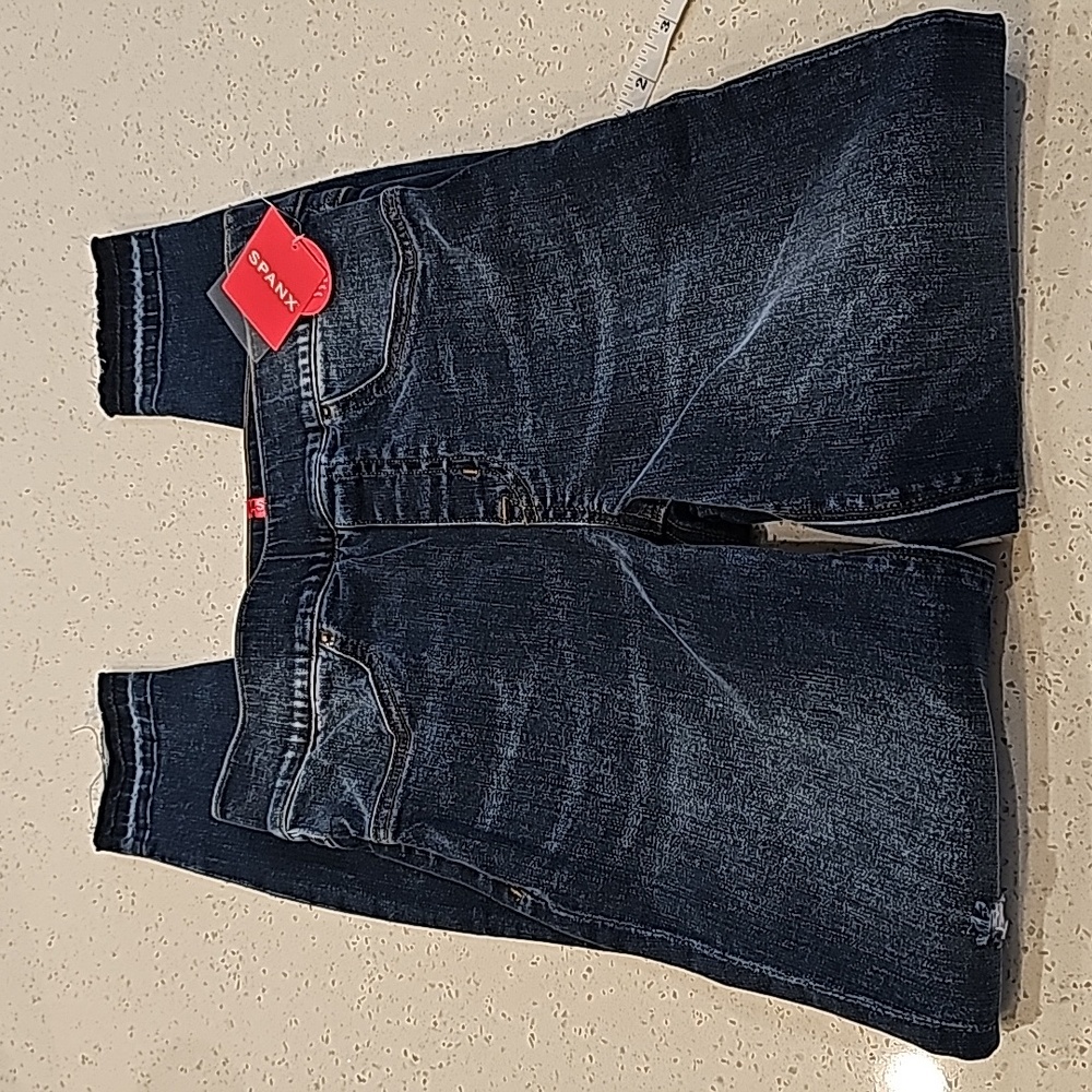 NWT Spanx distressed denim legging.